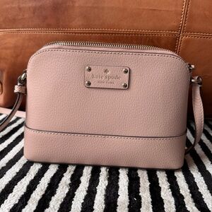 kate spade Dusty Pink Pebbled Leather Crossbody Bag